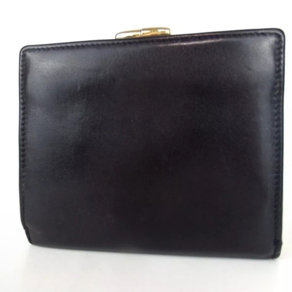 🔥💯AUTH VINTAGE CHRISTIAN DIOR DIOR CLASP COMPACT GAMAGUCHI LEATHER WALLET - Picture 4 of 15